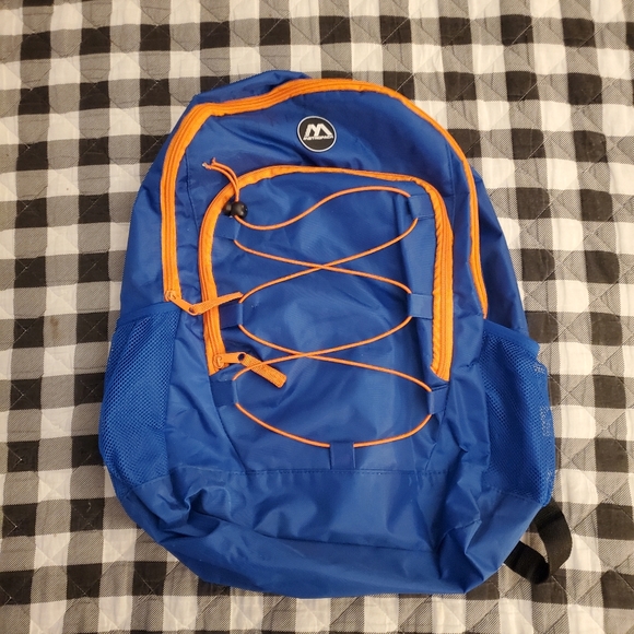 Metropack Royal Blue & Orange Kids Backpack. - Picture 4 of 5